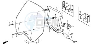 CB250 TWO FIFTY drawing WINDSHIELD