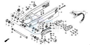 CR500R drawing SWINGARM