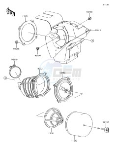 KX65 KX65AHF EU drawing Air Cleaner