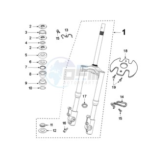 FIGHT 3 A ICE BLADE drawing FRONT FORK / STEERINGHEAD