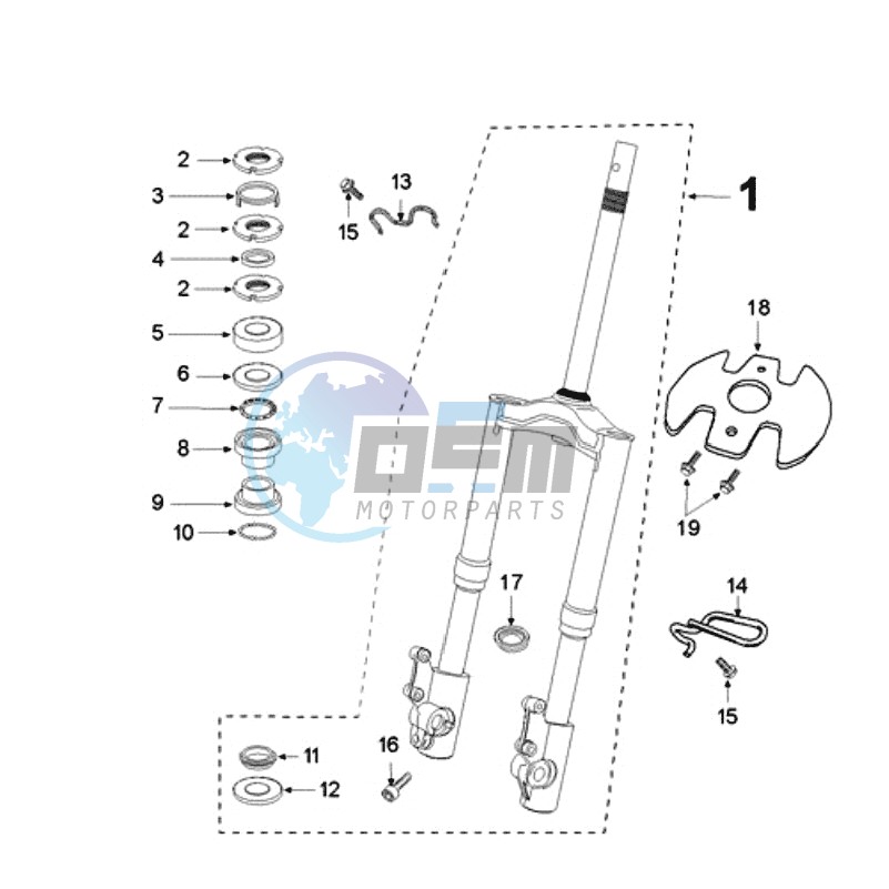 FRONT FORK / STEERINGHEAD