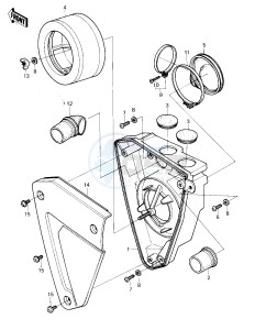 KX 125 A [KX125] (A6) [KX125] drawing AIR CLEANER -- 80 A6- -