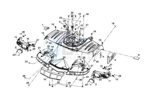 QUAD LANDER 300S ENTRY drawing REAR FENDER