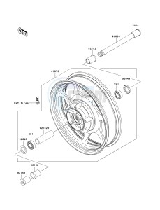 VN 2000 J [VULCAN 2000 CLASSIC LT] (8F-9F) J8F drawing FRONT WHEEL