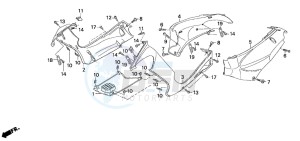 SZX50X X8R-X drawing SIDE COVER/BODY COVER