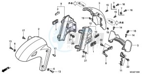 GL1800A BR - (BR) drawing FRONT FENDER