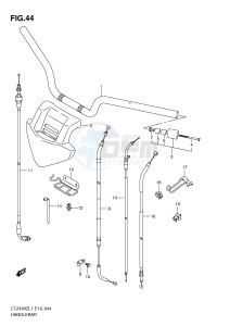 LT-Z400 (E19) drawing HANDLEBAR (LT-Z400L1 E19)