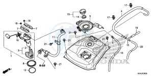 SH125DG SH125D E drawing FUEL TANK