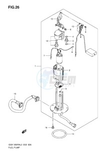 GSX1300R drawing FUEL PUMP