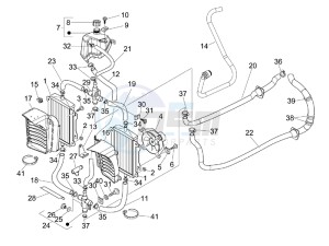 GTV 250 ie USA drawing Cooling system