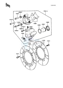 KZ 750 N [SPECTRE] (N1-N2) [SPECTRE] drawing FRONT BRAKE