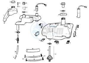 GP 1 - 50 cc drawing FUEL AND OIL TANK