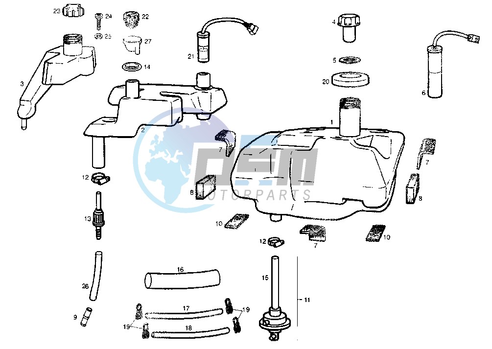 FUEL AND OIL TANK