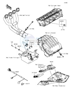 Z1000SX_ABS ZX1000MFF FR GB XX (EU ME A(FRICA) drawing Fuel Injection