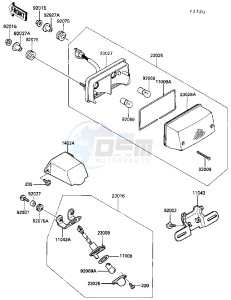 ZG 1000 A [CONCOURS] (A4-A6 A4 ONLY CAN) [CONCOURS] drawing TAIL LAMP