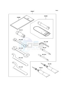 KFX700 KSV700B7F EU drawing Owner's Tools