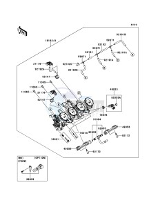 Z1000 ABS ZR1000EDF FR XX (EU ME A(FRICA) drawing Throttle