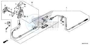 VFR1200XDF CrossTourer - VFR1200X Dual Clutch 2ED - (2ED) drawing PARKING BRAKE LEVER