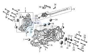 JET SPORT X R 25KMH 50 drawing CRANKCASE