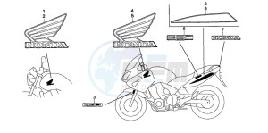 CBF600S drawing MARK