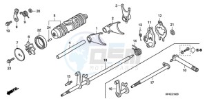 TRX420TM9 Australia - (U / 2WD) drawing GEARSHIFT FORK