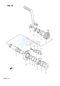 TS200R (E4) drawing KICK STARTER