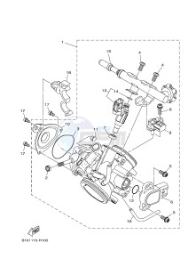 YFM700FWBD YFM70KPHG KODIAK 700 EPS HUNTER (2SM7) drawing THROTTLE BODY ASSY 1