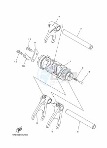 MT-09 MTN850-A (BS2T) drawing SHIFT CAM & FORK