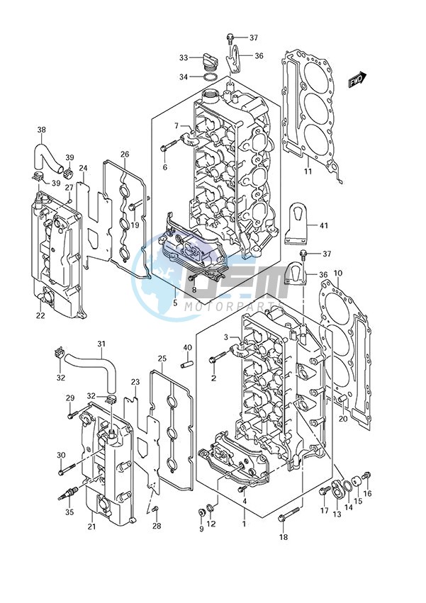 Cylinder Head (DF 250S)