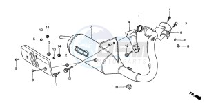 SJ50 BALI drawing EXHAUST MUFFLER