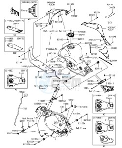 NINJA ZX-10R ABS ZX1000SGFA XX (EU ME A(FRICA) drawing Fuel Tank