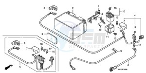 CB1300S9 Australia - (U / BCT MME TWO TY2) drawing BATTERY