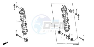 TRX500FMA Australia - (U) drawing REAR CUSHION