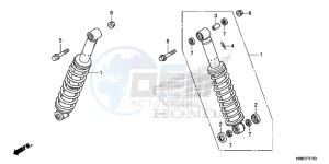 TRX680FAE TRX680 Europe Direct - (ED) drawing REAR CUSHION