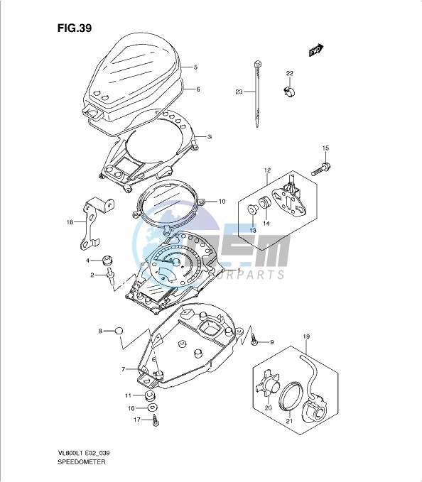 SPEEDOMETER (VL800L1 E24)