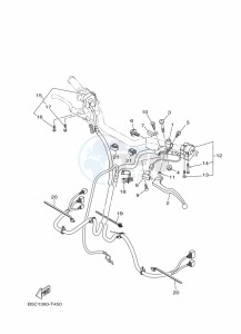 TRACER 900 MTT850 (B5CM) drawing HANDLE SWITCH & LEVER