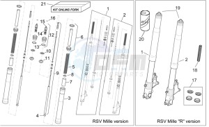 RSV 2 1000 drawing Front fork I