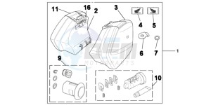 NC700XC drawing KIT, PANNIER 29L ONE KEY