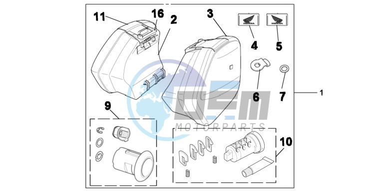 KIT, PANNIER 29L ONE KEY