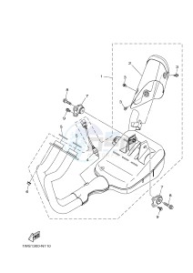 MT07A MT-07 ABS 700 (1XBA 1XBB) drawing EXHAUST