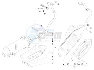 Liberty 150 iGet 4T 3V ie ABS (EMEA) drawing Silencer