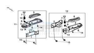 MAXSYM 600 I ABS EXECUTIVE SPORT L6 drawing FOOTREST L / R