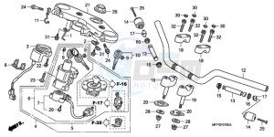 CB1300S9 Australia - (U / BCT MME TWO TY2) drawing HANDLE PIPE/TOP BRIDGE