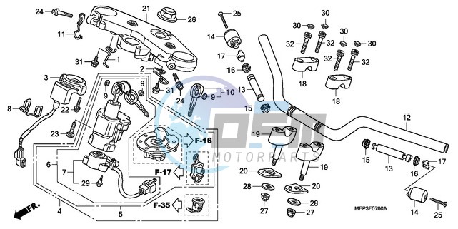 HANDLE PIPE/TOP BRIDGE