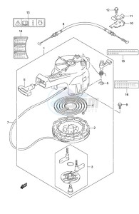 DF 4 drawing Recoil Starter