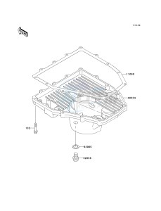 ZX 600 J [NINJA ZX-6R] (J1-J3) [NINJA ZX-6R] drawing OIL PAN