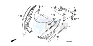 CB600FA3A France - (F / ABS CMF ST 25K) drawing COWL