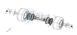 QUAD LANDER 300S drawing REAR WHEEL