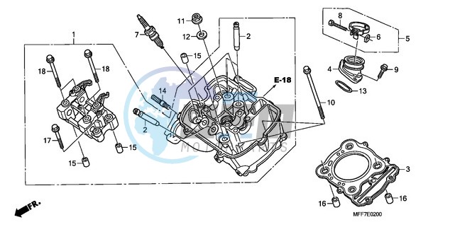 FRONT CYLINDER HEAD