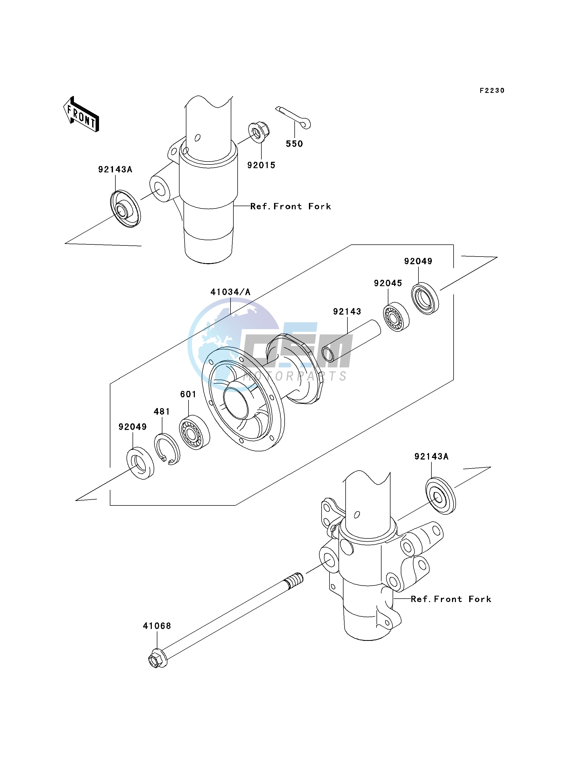 FRONT HUB